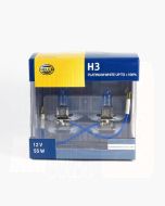 Hella H3-PW100DP2 H3 Platinum White Plus 100% Globe Kit