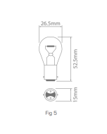 Ionnic 1061/10 Globe Halogen 24V 21W BA15D