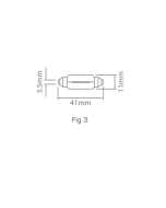 Ionnic 6413/10 Globe Halogen Festoon 12V 5W SV8.5 (40mm)
