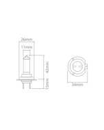 Ionnic 64210CB Globe Halogen H7 12V 55W BLUE PX26d