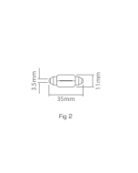 Ionnic 6423/10 Globe Halogen Festoon 24V 5W SV8.5 (35mm)