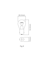 Ionnic 7506/10 Globe Halogen 12V 21W BA15s