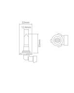 Ionnic 9006CB Globe Halogen HB4 12V 51W P22D C/Blue